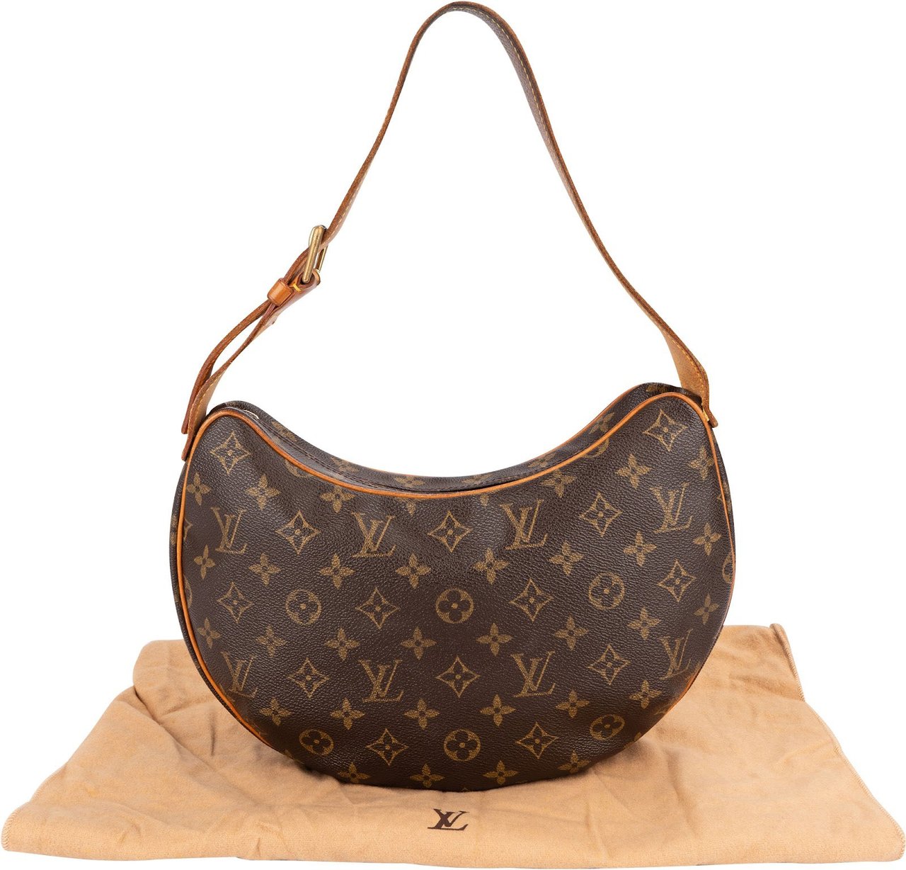 Louis Vuitton Louis Vuitton Monogram Canvas Croissant MM Shoulder Bag Bruin