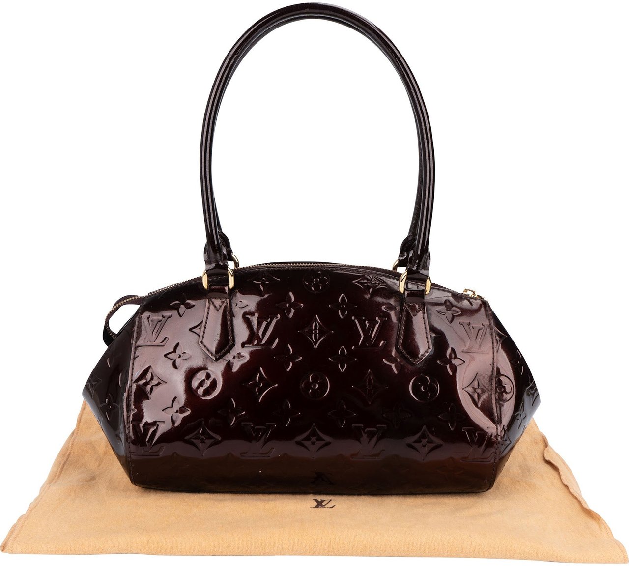 Louis Vuitton Louis Vuitton Monogram Vernis Sherwood PM Shoulder Bag Bruin