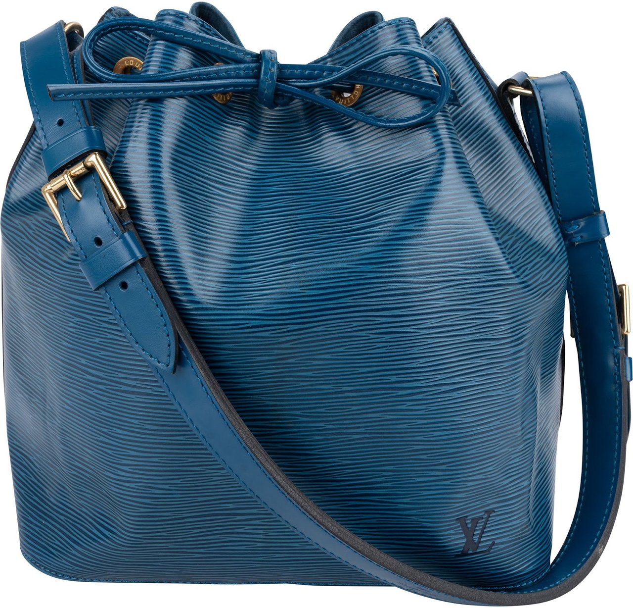 Louis Vuitton Louis Vuitton Blue Epi Leather Sac Noé Petit Shoulder Bag Blauw