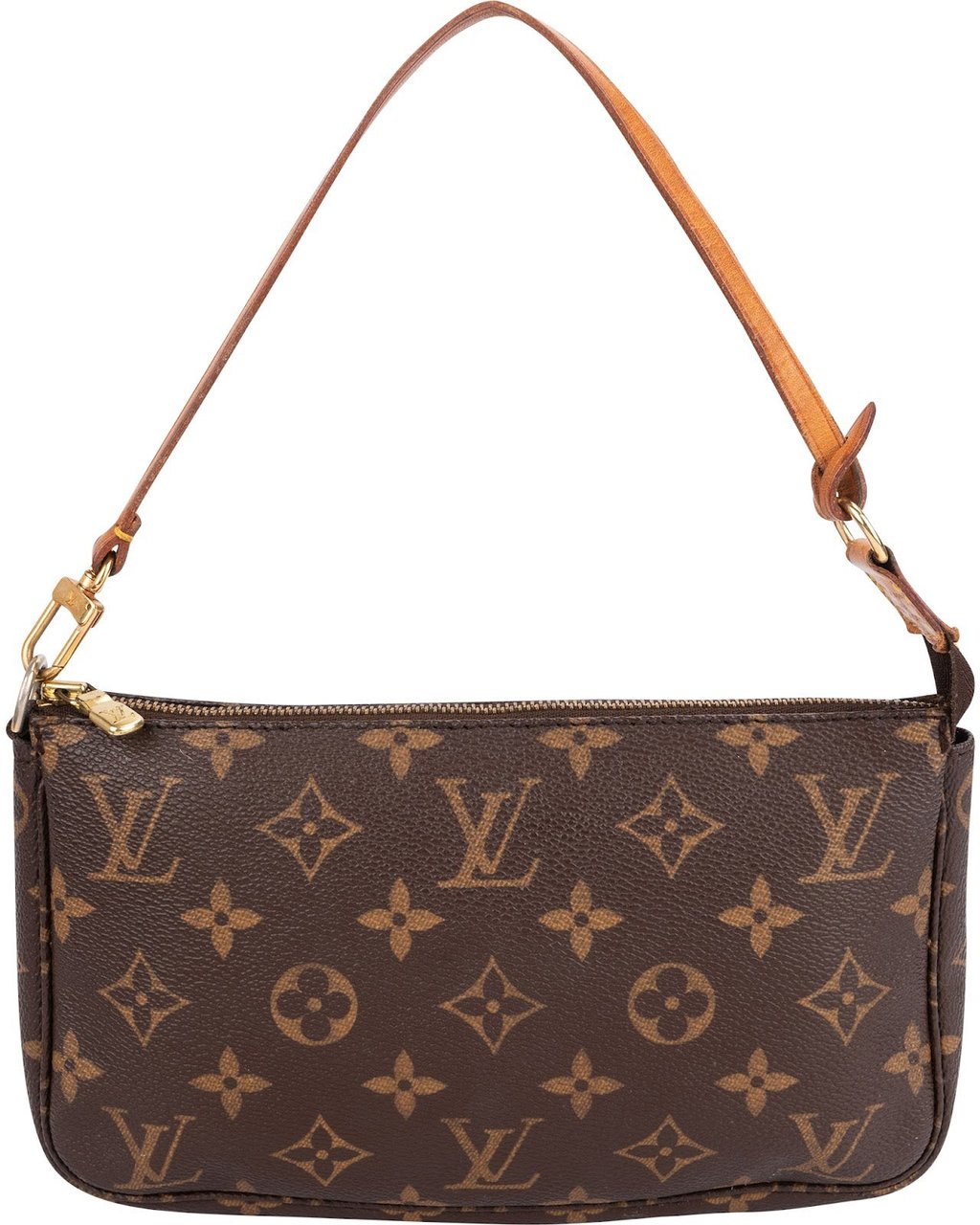 Louis Vuitton Monogram Canvas Pochette Accessoires Handbag Bruin