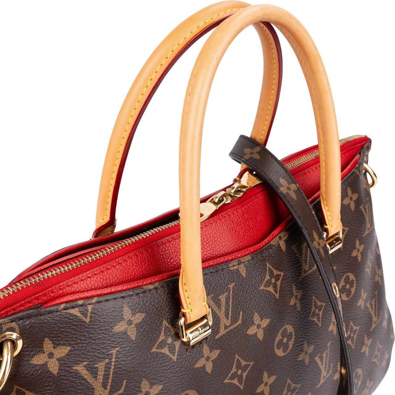 Louis Vuitton Louis Vuitton Monogram Canvas Pallas MM Handbag Bruin
