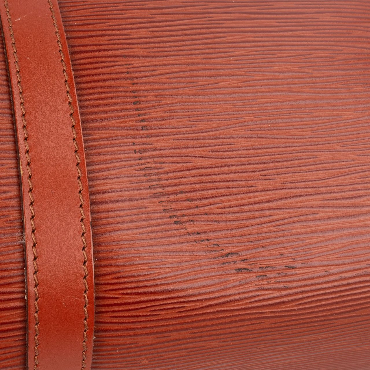 Louis Vuitton Kenyan Fawn Epi Leather Soufflot Handbag Bruin