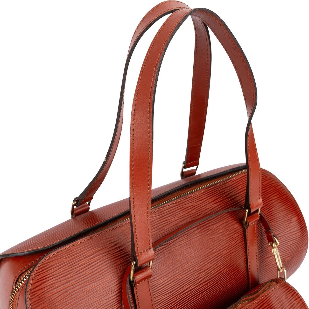 Louis Vuitton Kenyan Fawn Epi Leather Soufflot Handbag Bruin