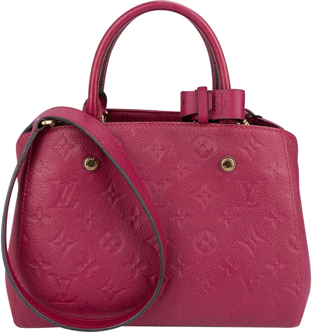 Louis Vuitton Louis Vuitton Leather Monogram Empreinte Montaigne BB Handbag Roze
