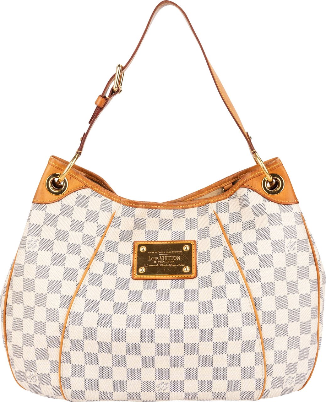 Louis Vuitton Louis Vuitton Monogram Damier Azur Canvas Galliera PM Shoulder Bag Wit