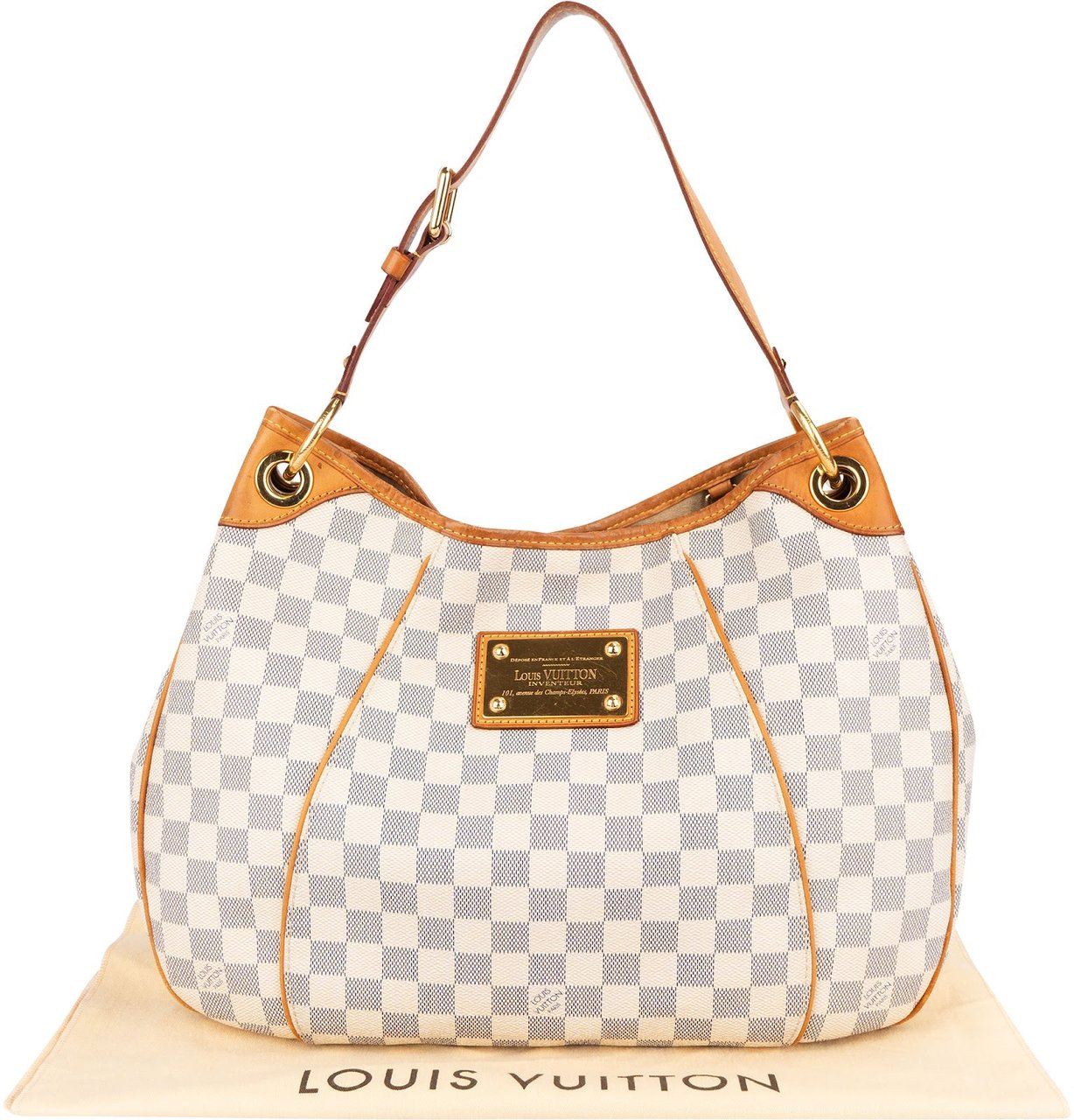 Louis Vuitton Louis Vuitton Monogram Damier Azur Canvas Galliera PM Shoulder Bag Wit