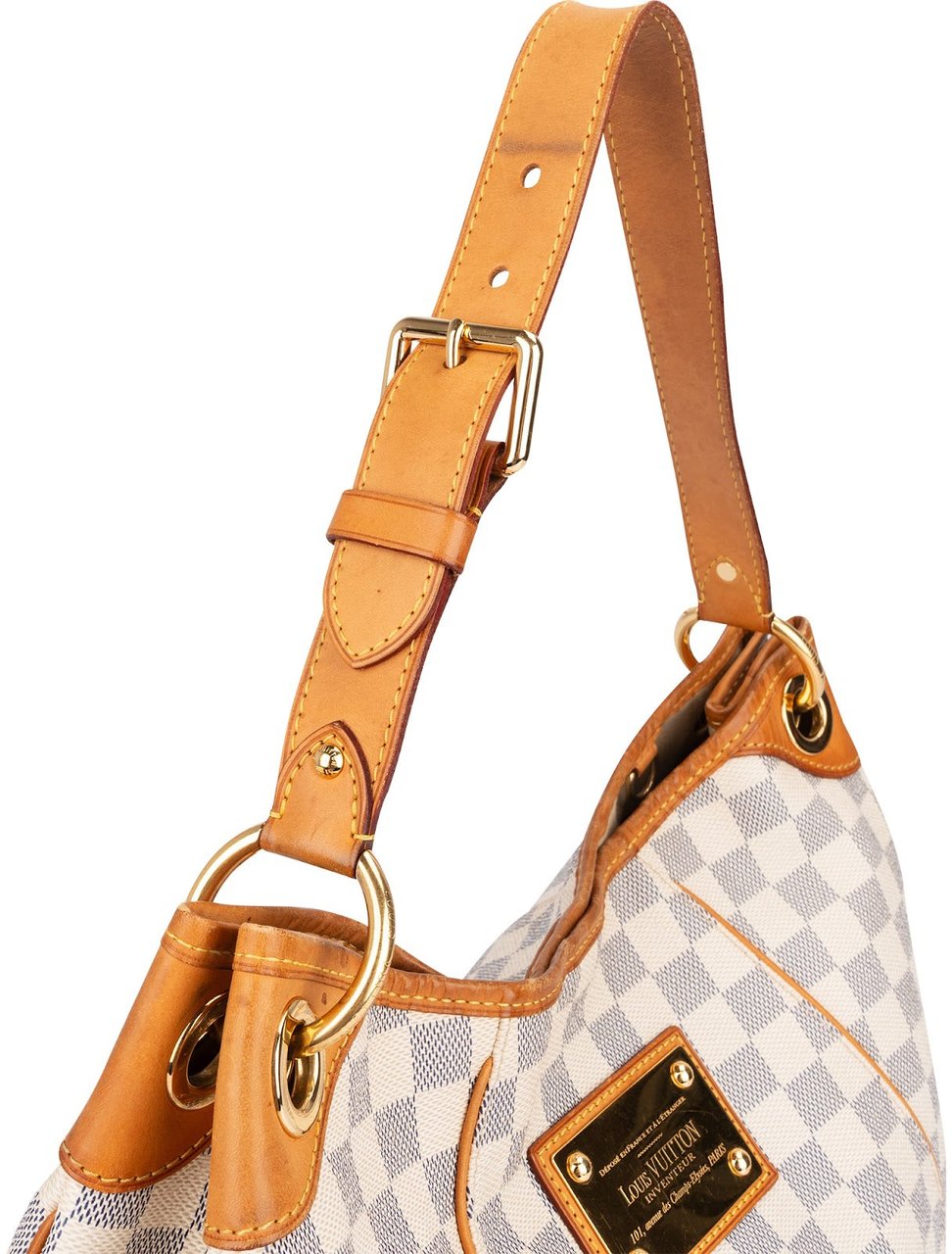 Louis Vuitton Louis Vuitton Monogram Damier Azur Canvas Galliera PM Shoulder Bag Wit
