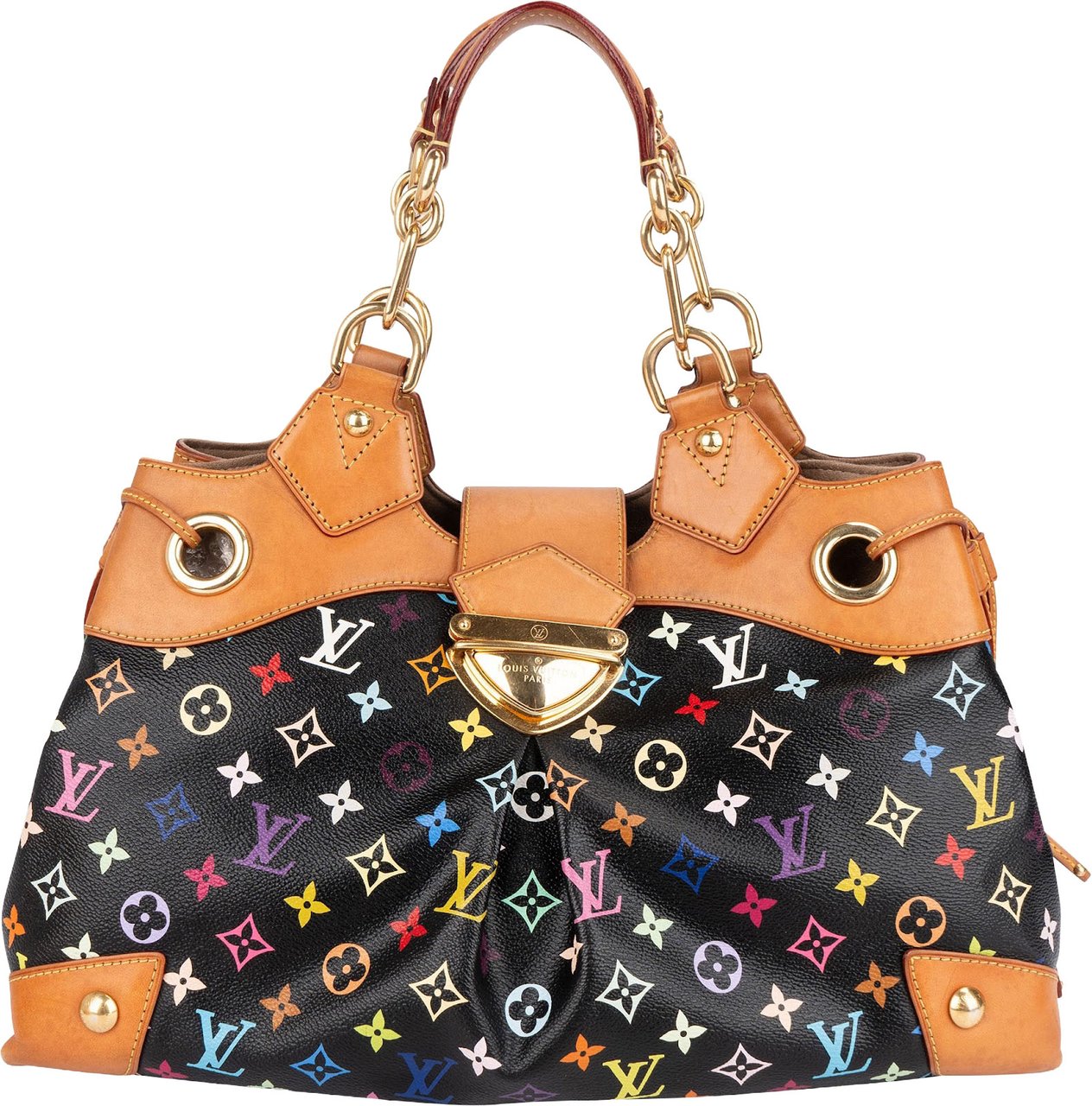 Louis Vuitton Louis Vuitton Canvas Monogram Murakami Multicolor Ursula GM Handbag Zwart