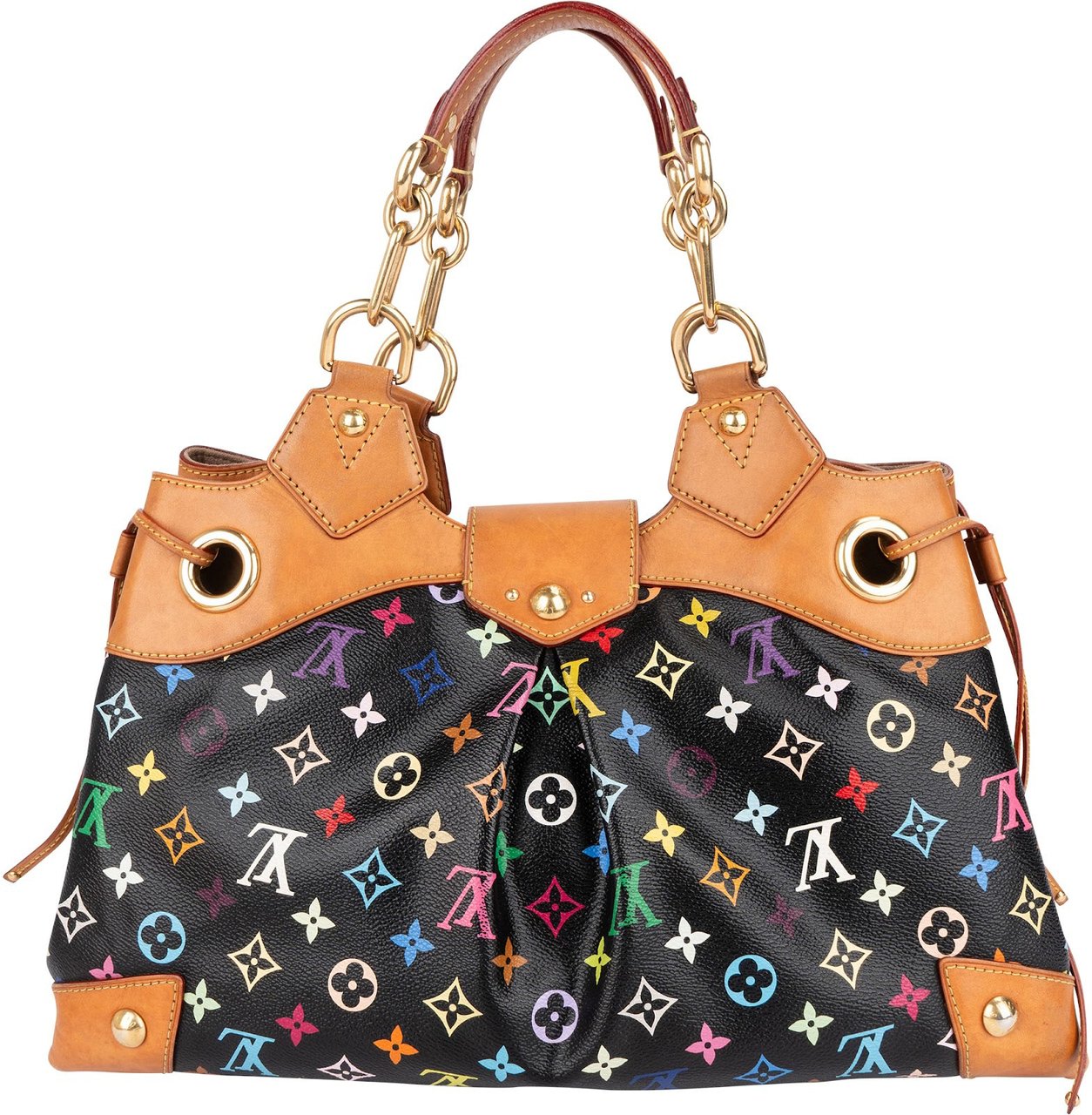 Louis Vuitton Louis Vuitton Canvas Monogram Murakami Multicolor Ursula GM Handbag Zwart