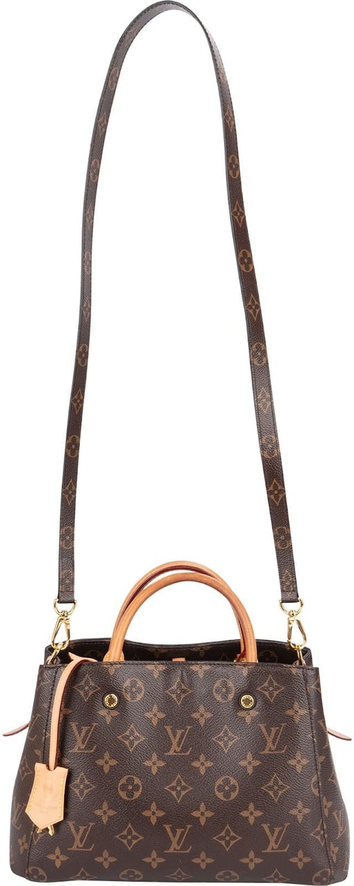 Louis Vuitton Monogram Canvas Montaigne PM Handbag Bruin
