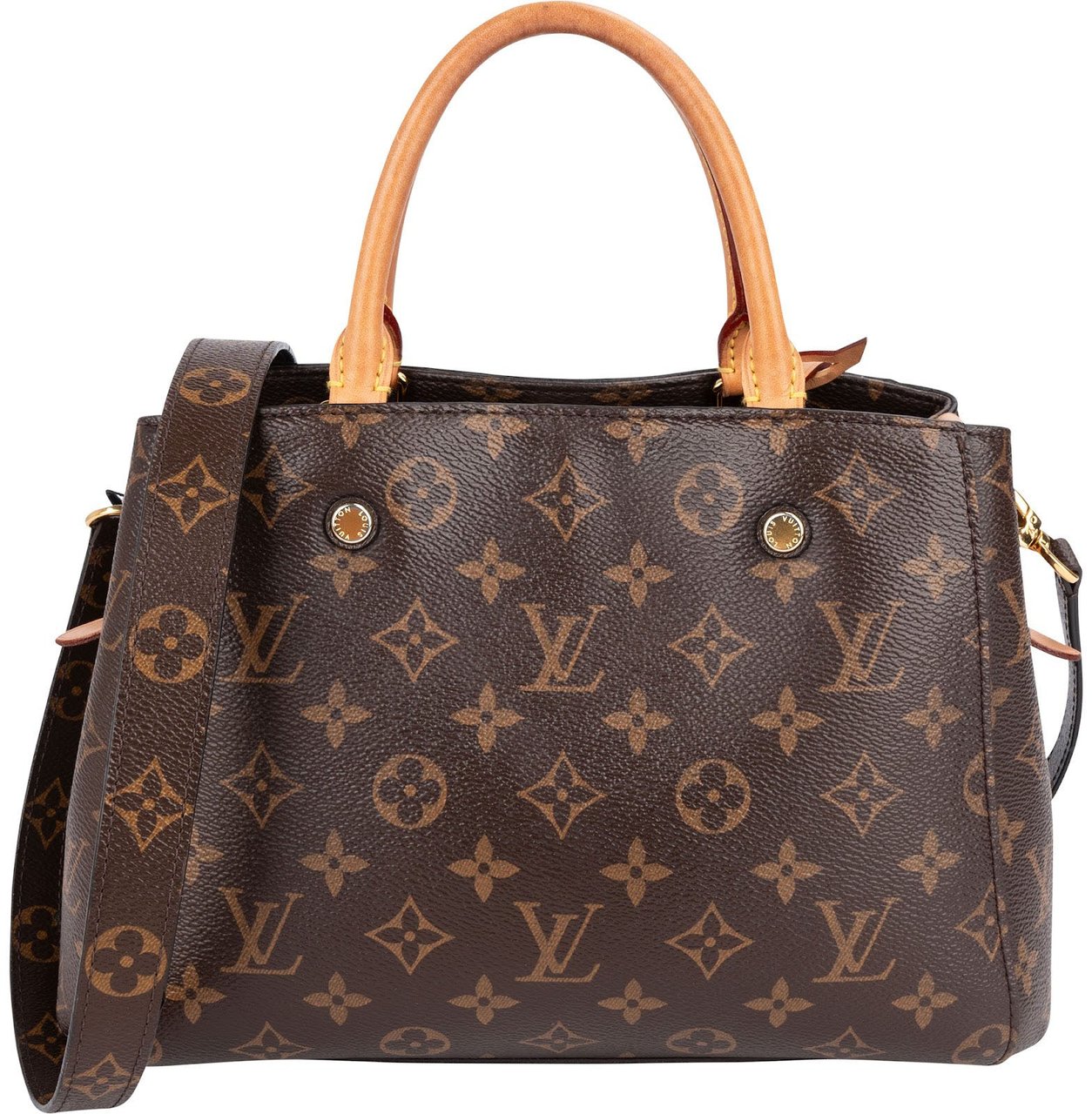 Louis Vuitton Monogram Canvas Montaigne PM Handbag Bruin