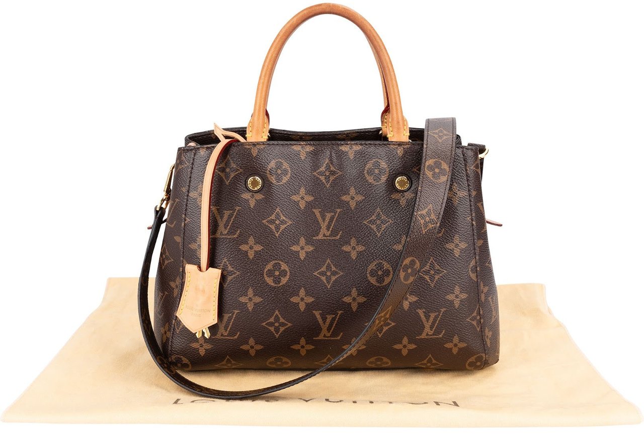 Louis Vuitton Monogram Canvas Montaigne PM Handbag Bruin