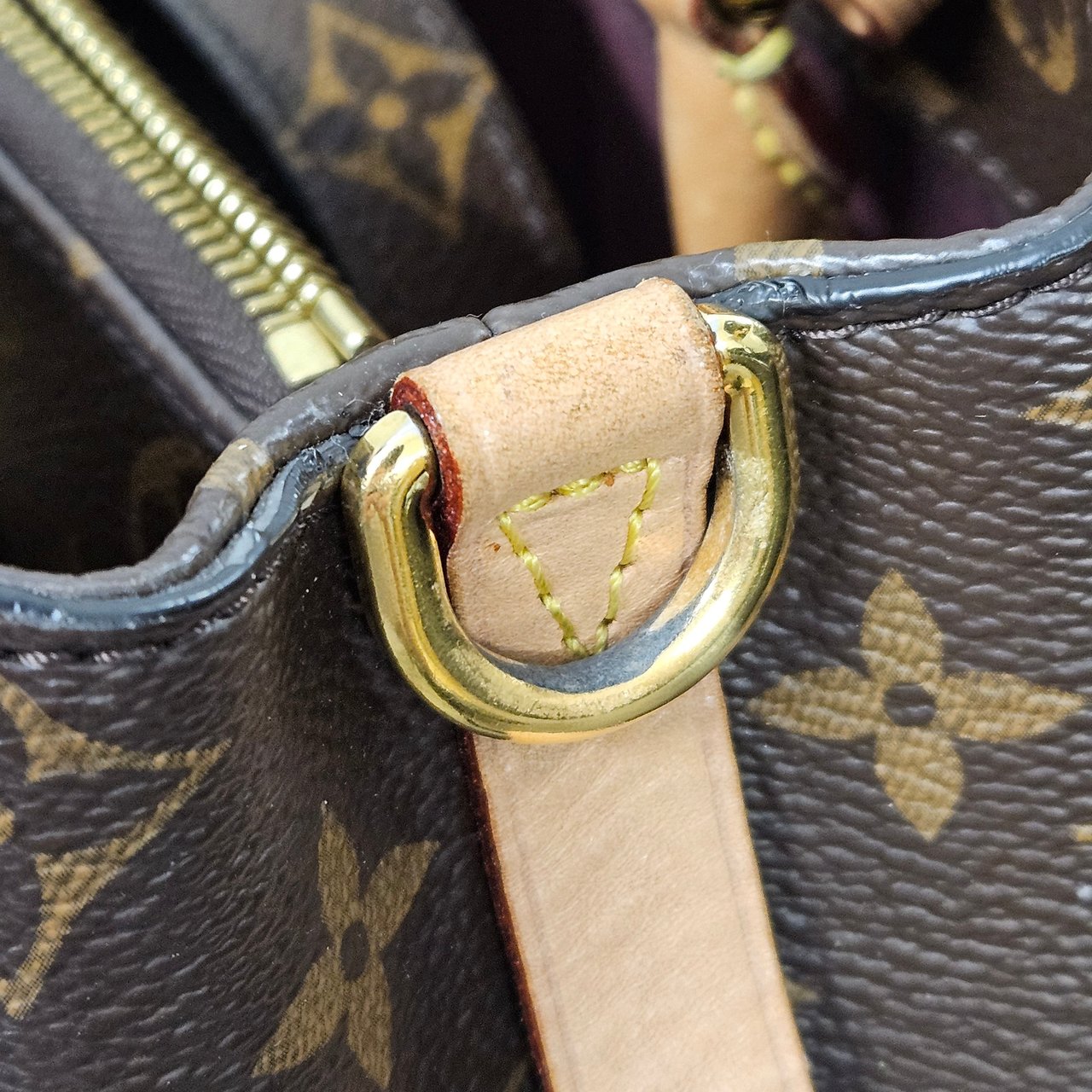 Louis Vuitton Monogram Canvas Montaigne PM Handbag Bruin