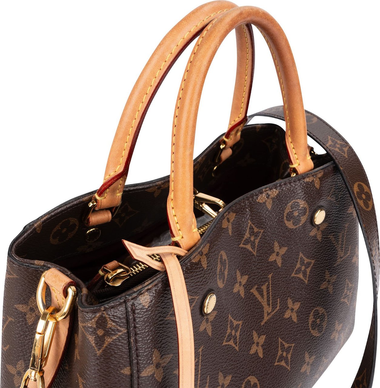 Louis Vuitton Monogram Canvas Montaigne PM Handbag Bruin