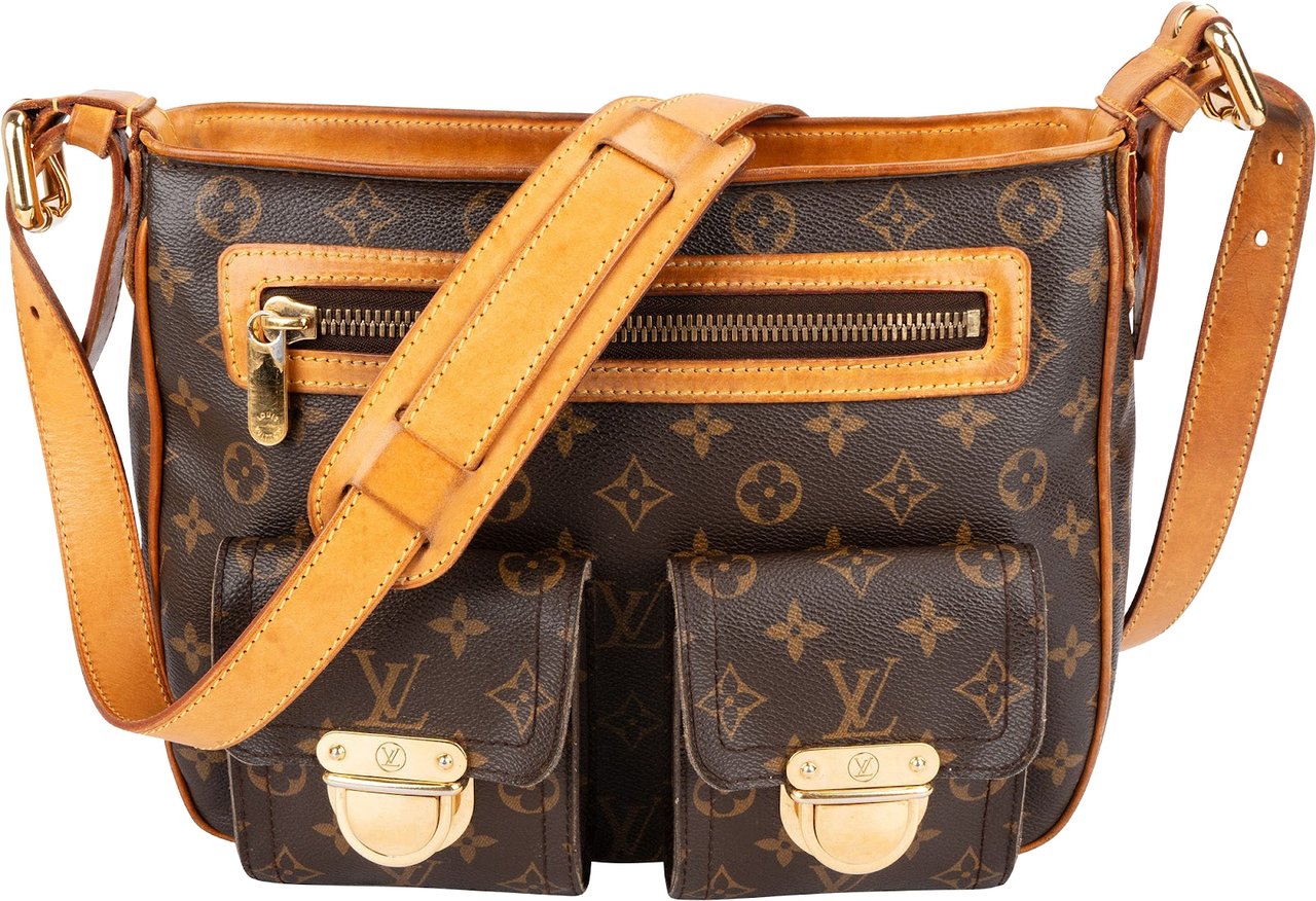 Louis Vuitton Louis Vuitton Monogram Canvas Hudson GM Crossbody Bag Bruin