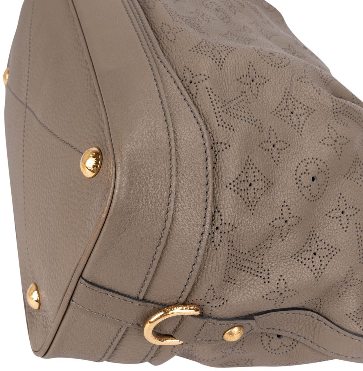 Louis Vuitton Louis Vuitton Monogram Mahina Leather Stellar PM Crossbody Bag Taupe