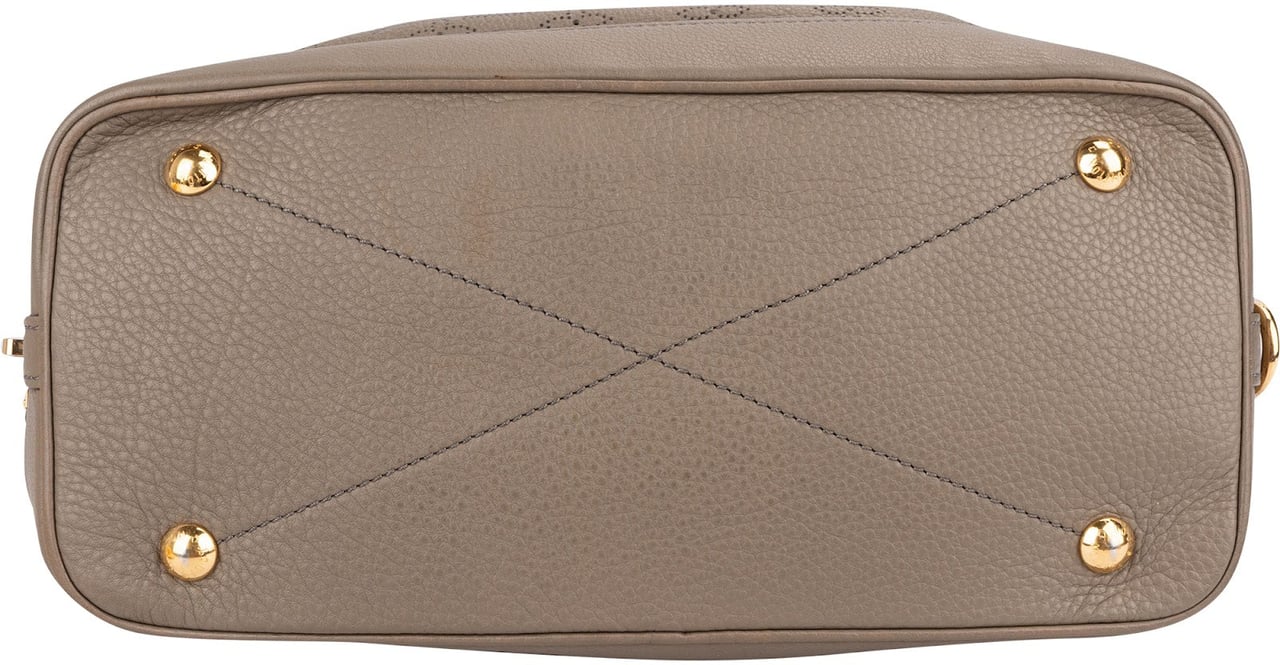 Louis Vuitton Louis Vuitton Monogram Mahina Leather Stellar PM Crossbody Bag Taupe