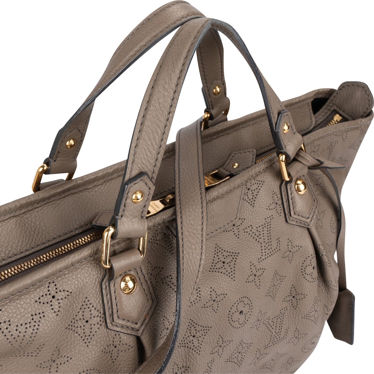 Louis Vuitton Louis Vuitton Monogram Mahina Leather Stellar PM Crossbody Bag Taupe