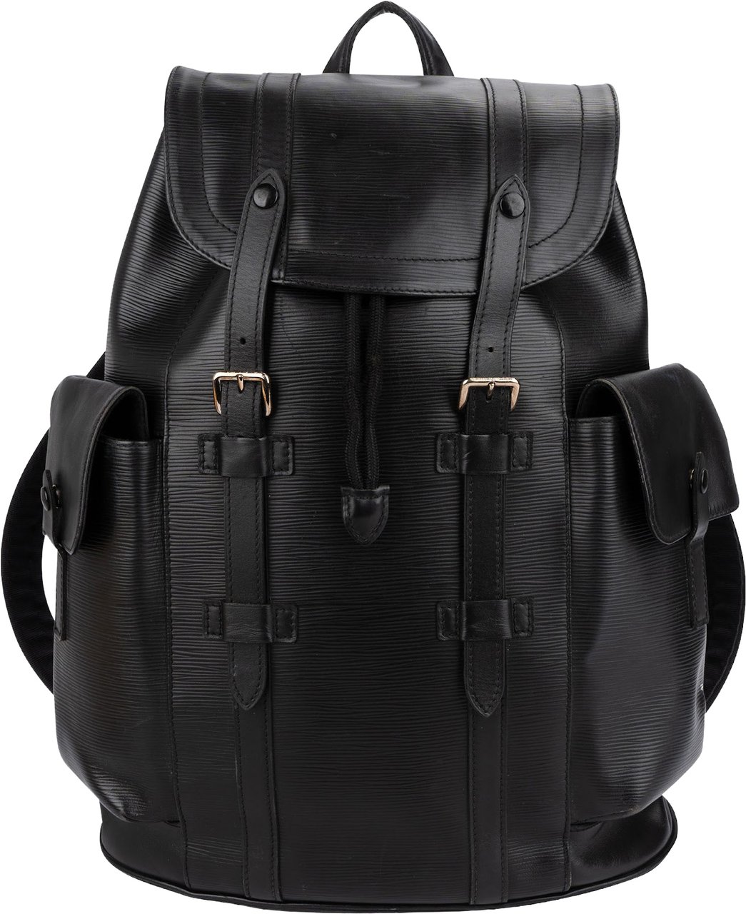 Louis Vuitton Louis Vuitton Noir Epi Leather Christopher Backpack Zwart