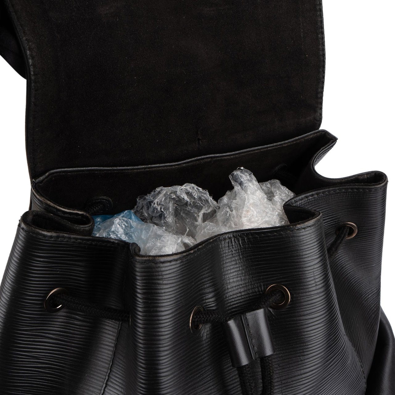 Louis Vuitton Louis Vuitton Noir Epi Leather Christopher Backpack Zwart