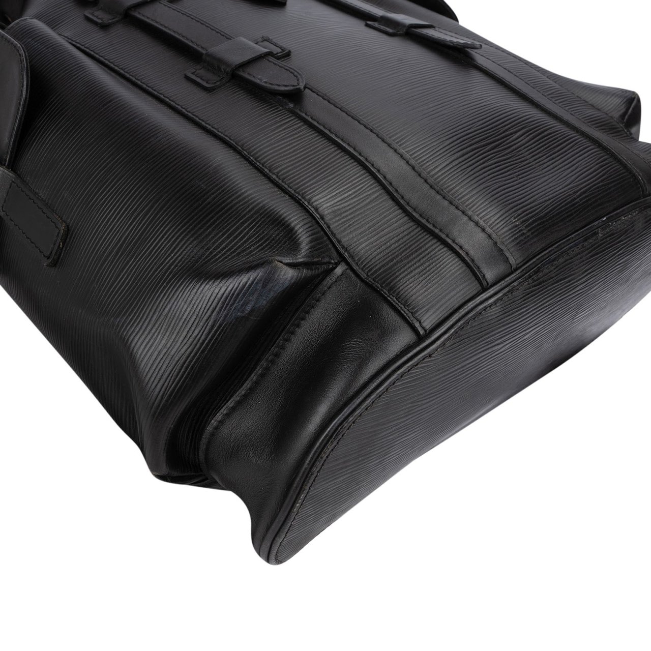 Louis Vuitton Louis Vuitton Noir Epi Leather Christopher Backpack Zwart