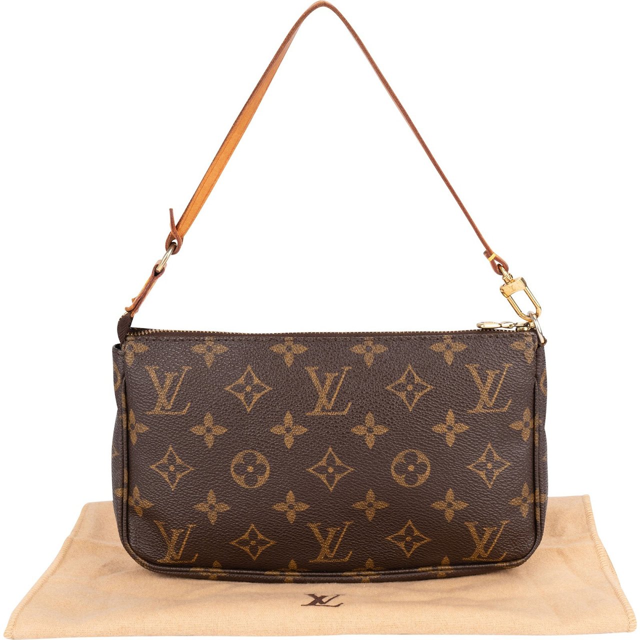 Louis Vuitton Louis Vuitton Monogram Canvas Pochette Accessoires Handbag Bruin