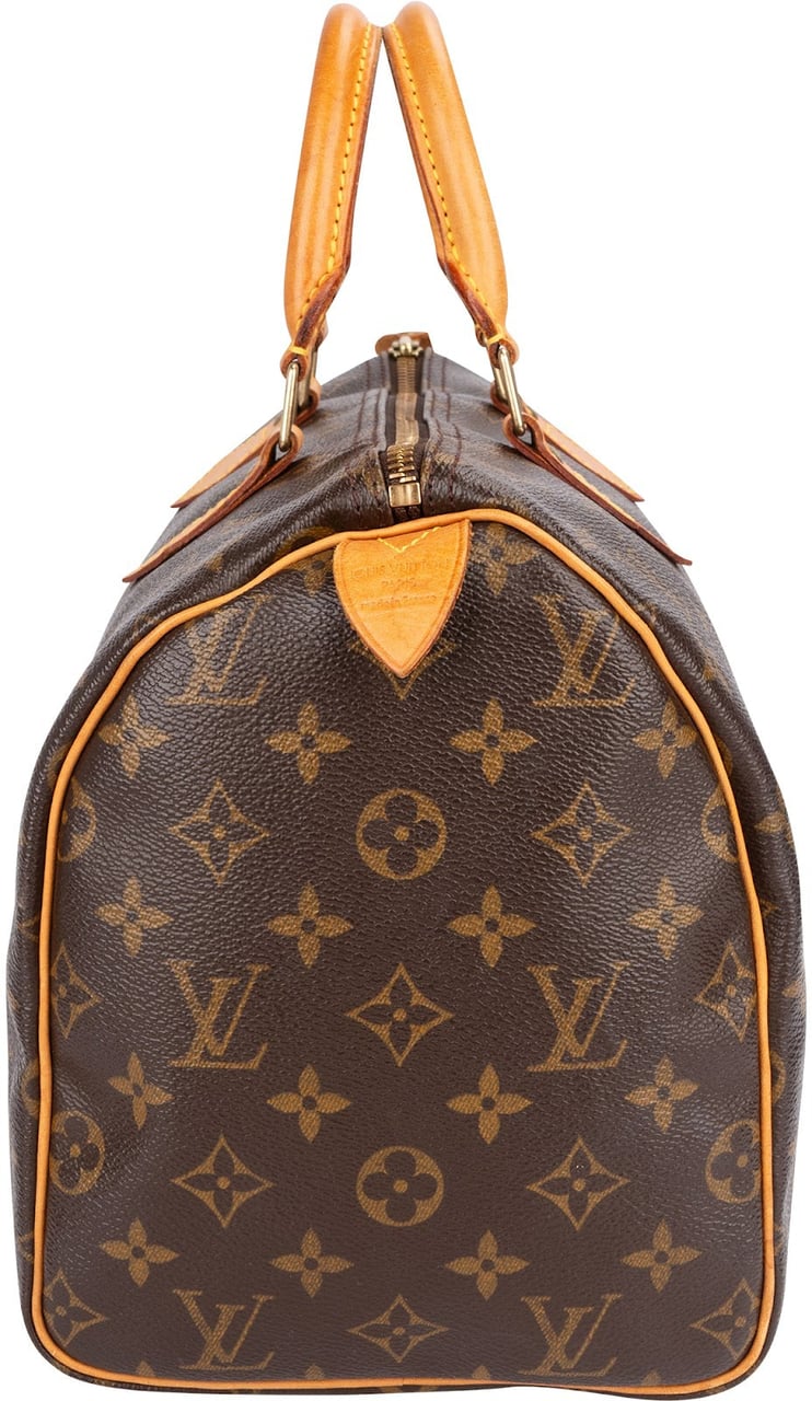 Louis Vuitton Louis Vuitton Monogram Canvas Speedy 30 Handbag Bruin