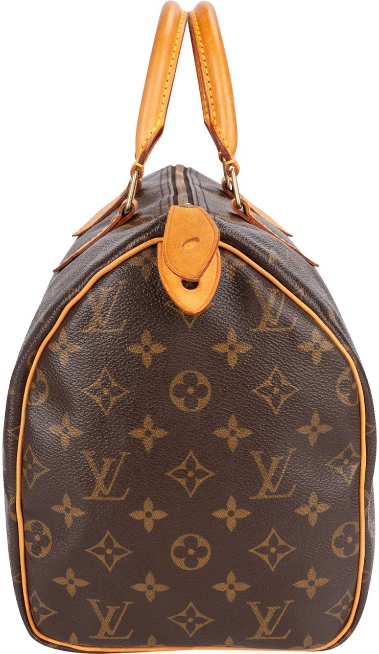 Louis Vuitton Louis Vuitton Monogram Canvas Speedy 30 Handbag Bruin