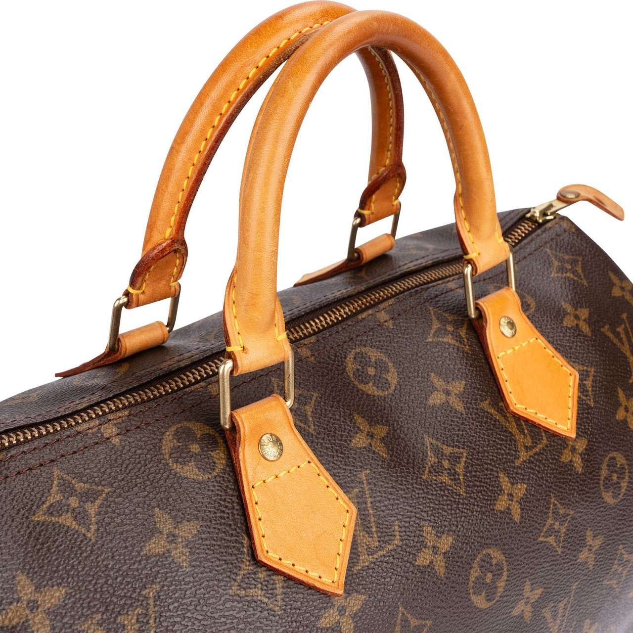 Louis Vuitton Louis Vuitton Monogram Canvas Speedy 30 Handbag Bruin