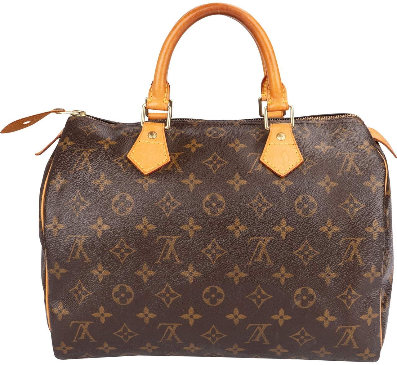Louis Vuitton Louis Vuitton Monogram Canvas Speedy 30 Handbag Bruin