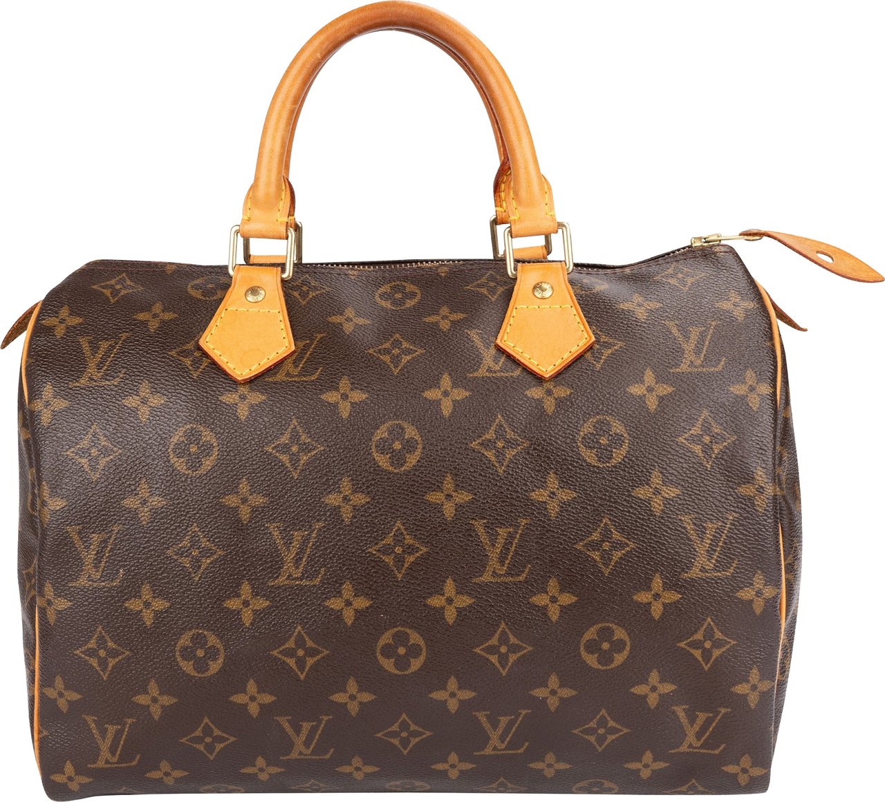 Louis Vuitton Louis Vuitton Monogram Canvas Speedy 30 Handbag Bruin