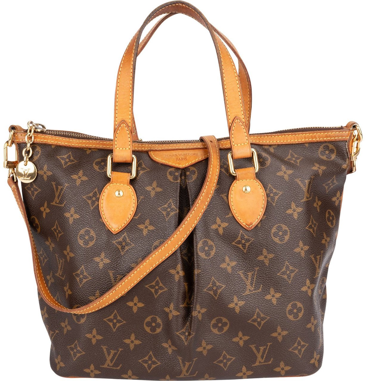 Louis Vuitton Monogram Canvas Palermo PM Handbag Bruin