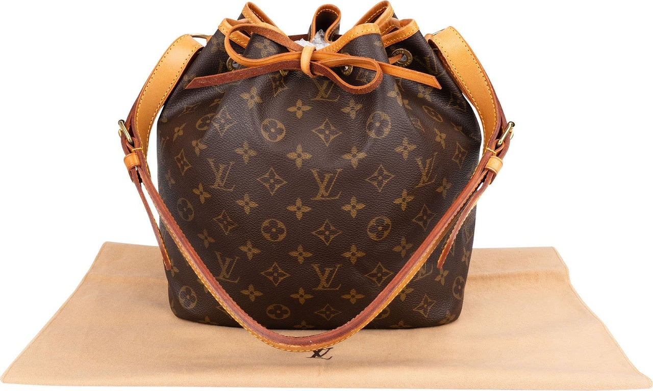 Louis Vuitton Monogram Canvas Sac Noé Petit Shoulder Bag Bruin