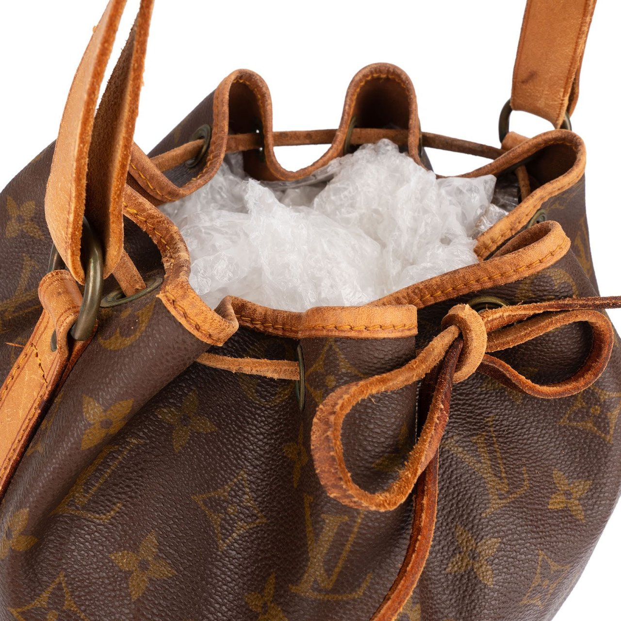 Louis Vuitton Monogram Canvas Sac Noé Petit Shoulder Bag Bruin