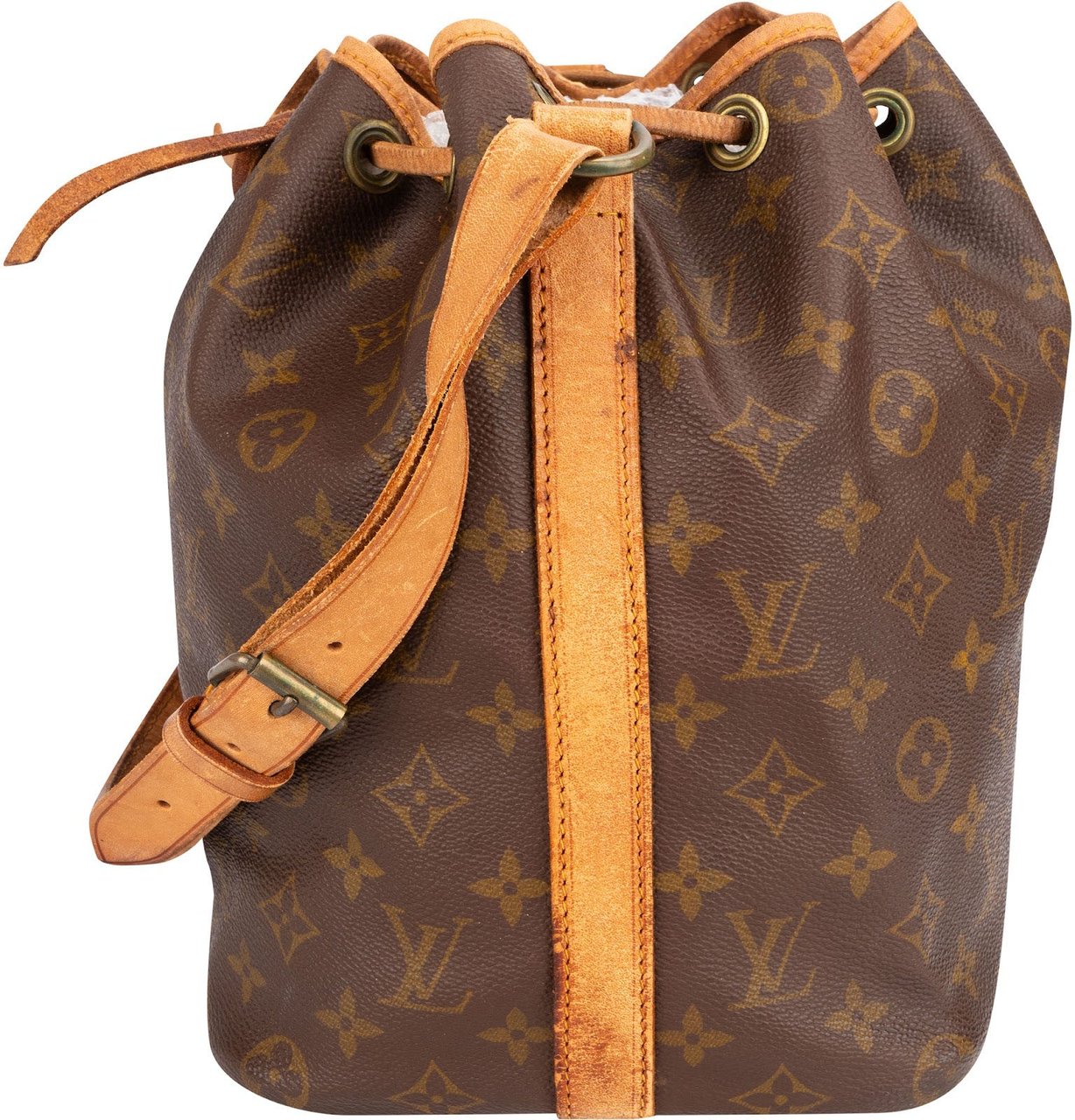 Louis Vuitton Monogram Canvas Sac Noé Petit Shoulder Bag Bruin