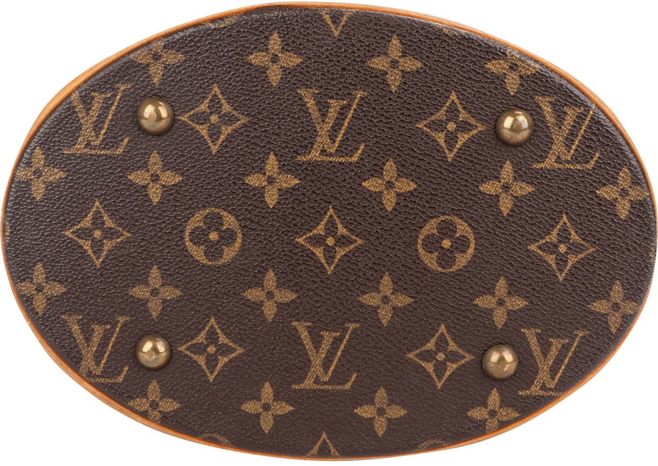 Louis Vuitton Monogram Canvas Bucket PM Shoulder Bag Bruin