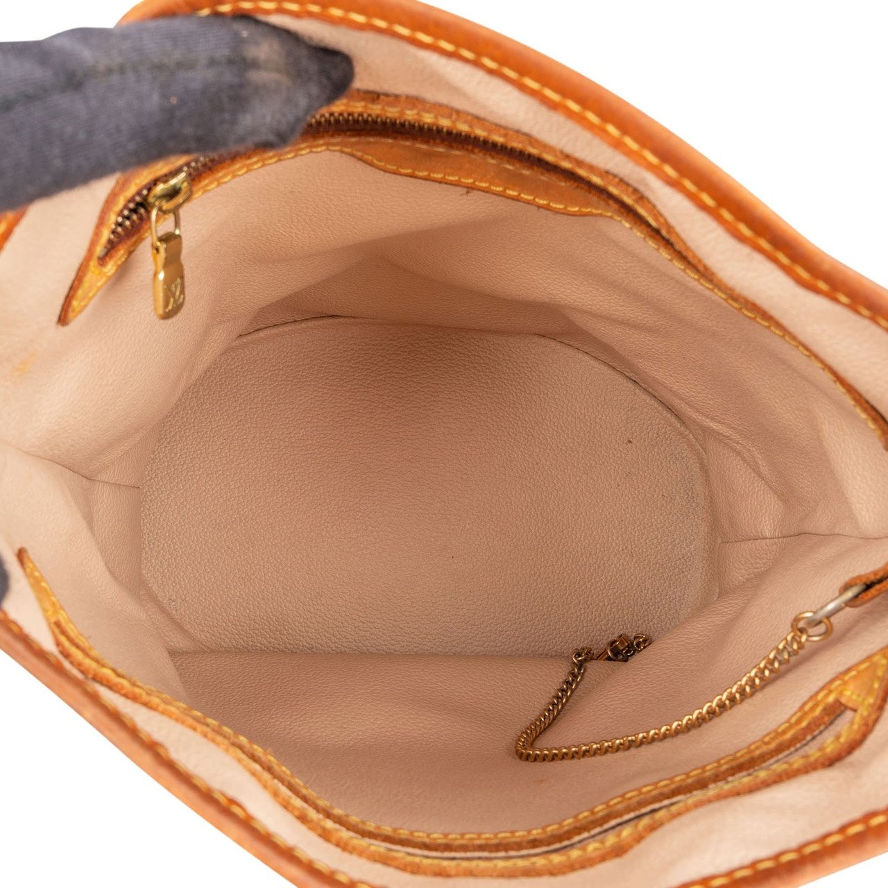 Louis Vuitton Monogram Canvas Bucket PM Shoulder Bag Bruin