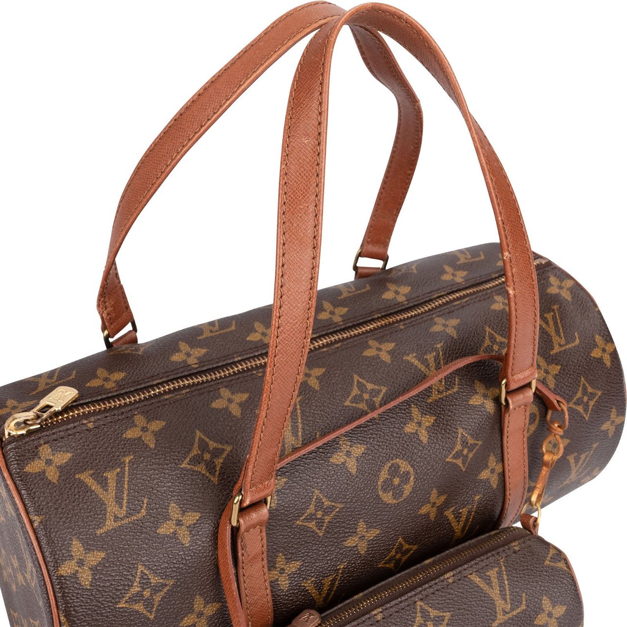 Louis Vuitton Monogram Canvas Papillon Set Handbag Bruin