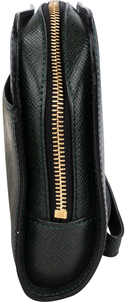 Louis Vuitton Green TaigaLeather Pochette Homme Handbag Groen