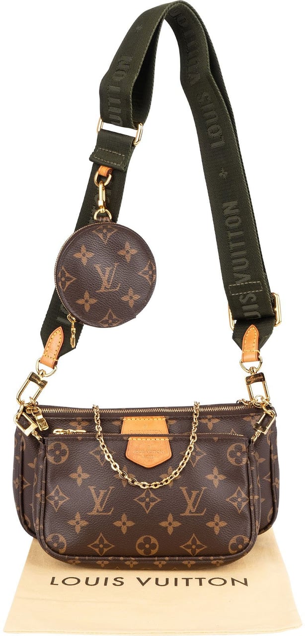 Louis Vuitton Monogram Canvas Multi Pochette Accessoires Crossbody Bag Bruin