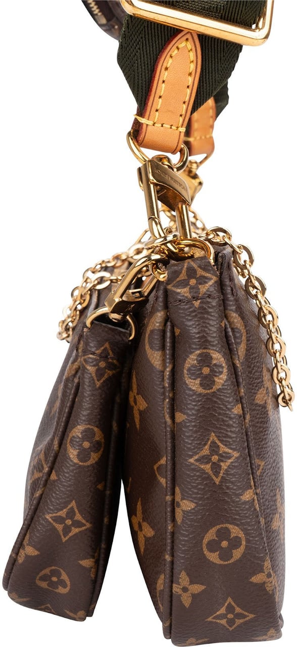 Louis Vuitton Monogram Canvas Multi Pochette Accessoires Crossbody Bag Bruin