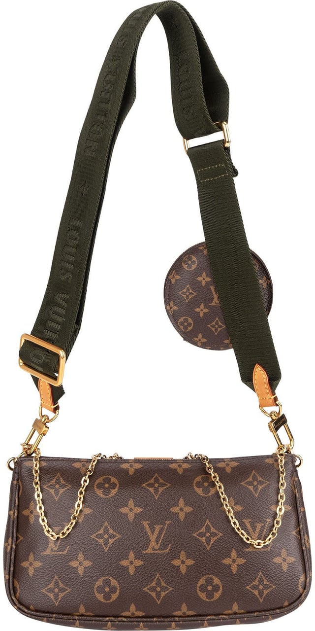 Louis Vuitton Monogram Canvas Multi Pochette Accessoires Crossbody Bag Bruin