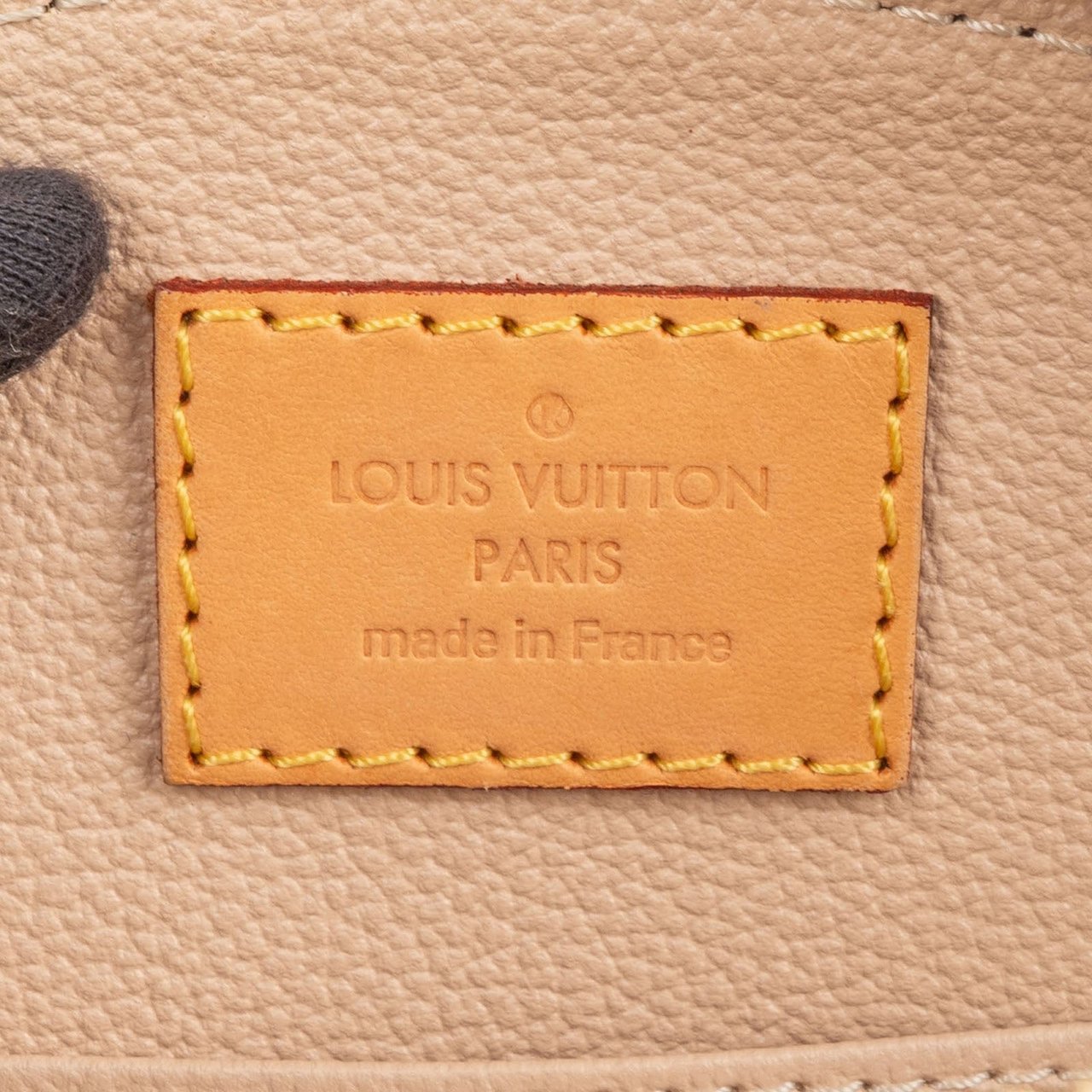 Louis Vuitton Monogram Canvas Trousse Demi-Ronde Pouch Bruin