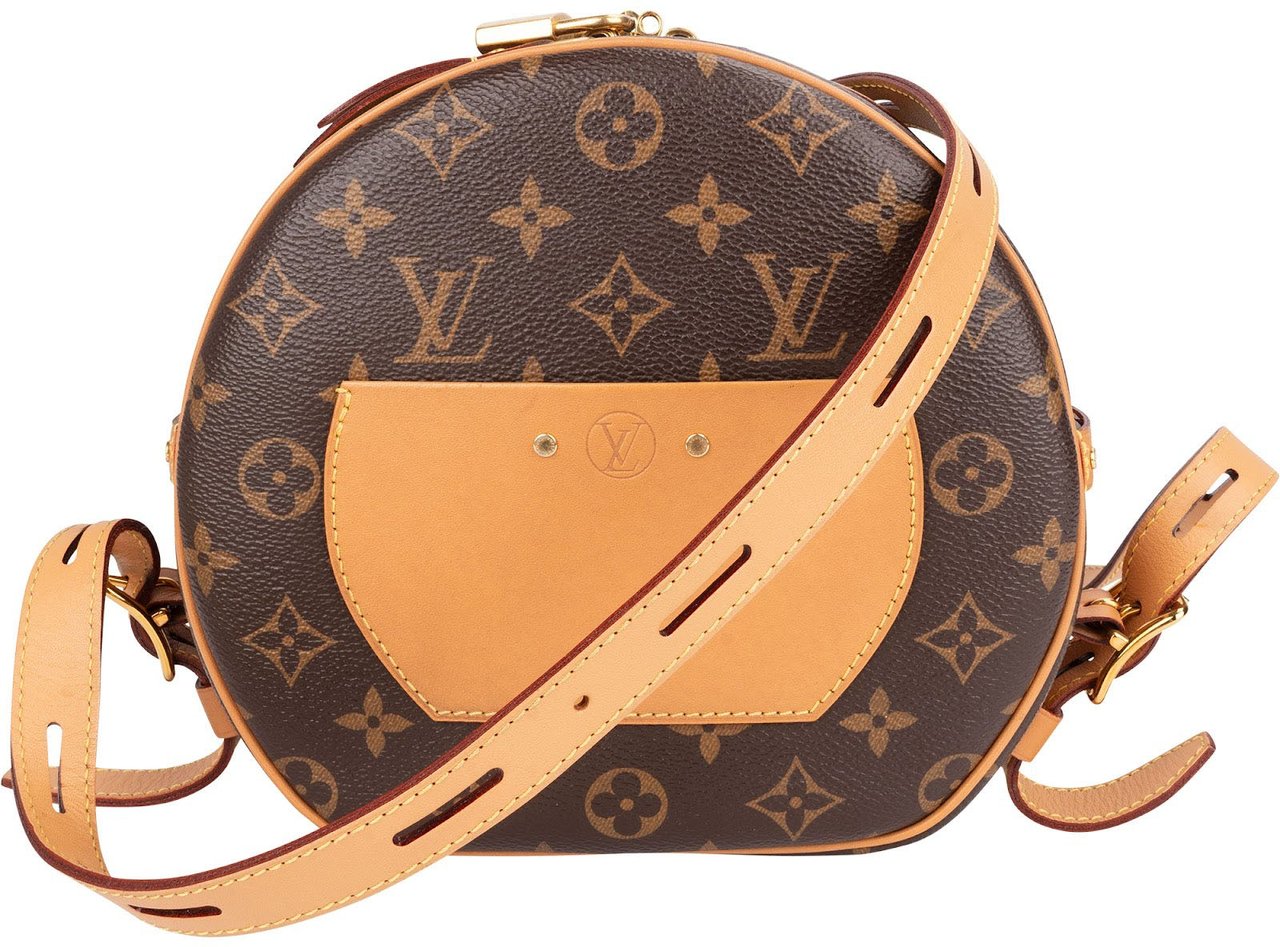 Louis Vuitton Monogram Canvas Boite Chapeau Souple MM Crossbody Bag Bruin
