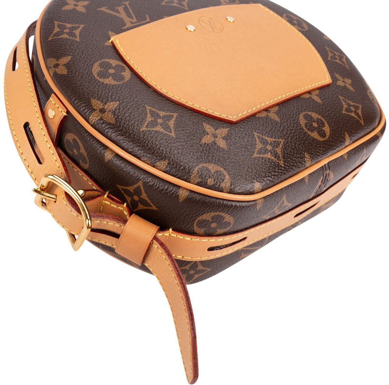 Louis Vuitton Monogram Canvas Boite Chapeau Souple MM Crossbody Bag Bruin