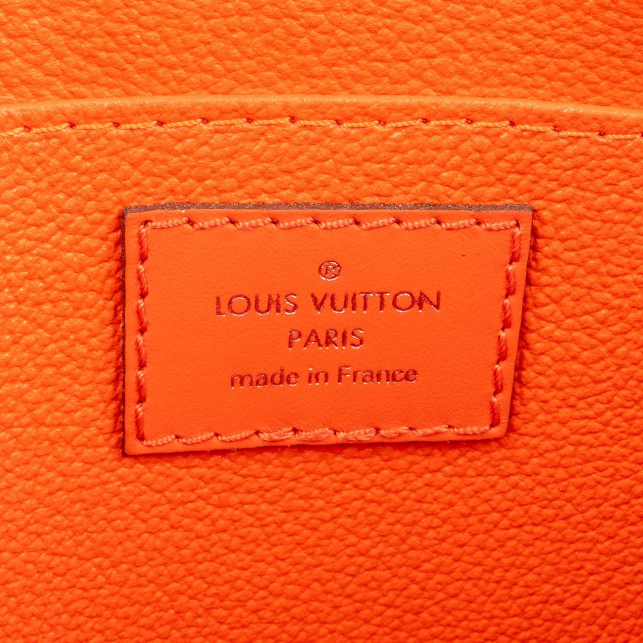 Louis Vuitton Orange Epi Leather Poche Toilette 26 Clutch Oranje