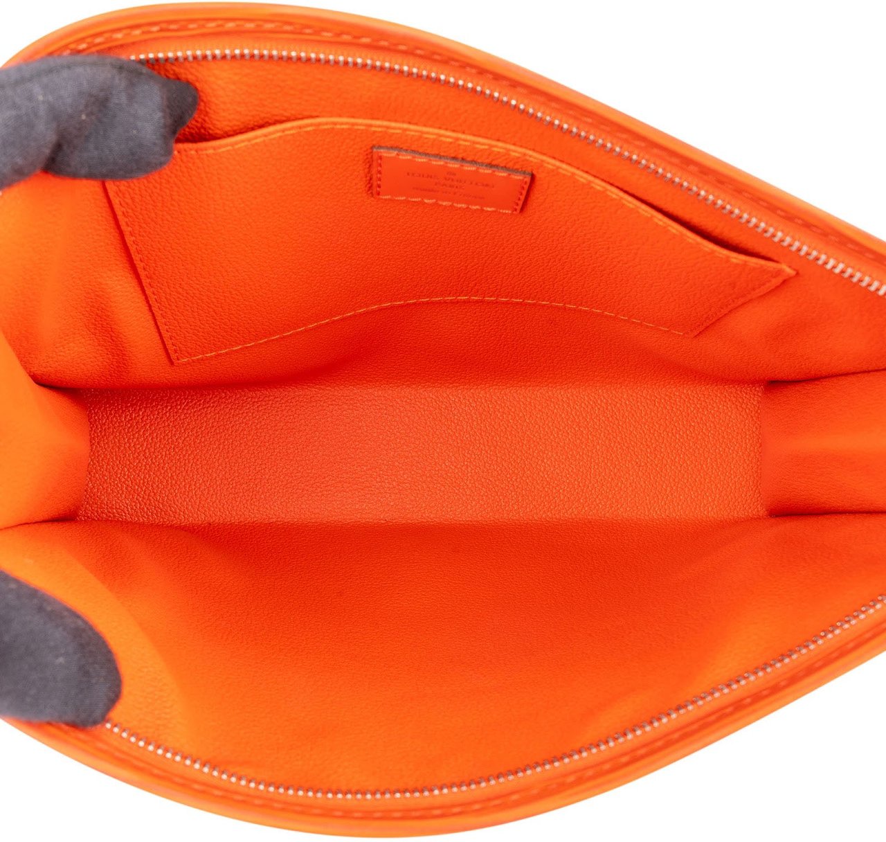 Louis Vuitton Orange Epi Leather Poche Toilette 26 Clutch Oranje