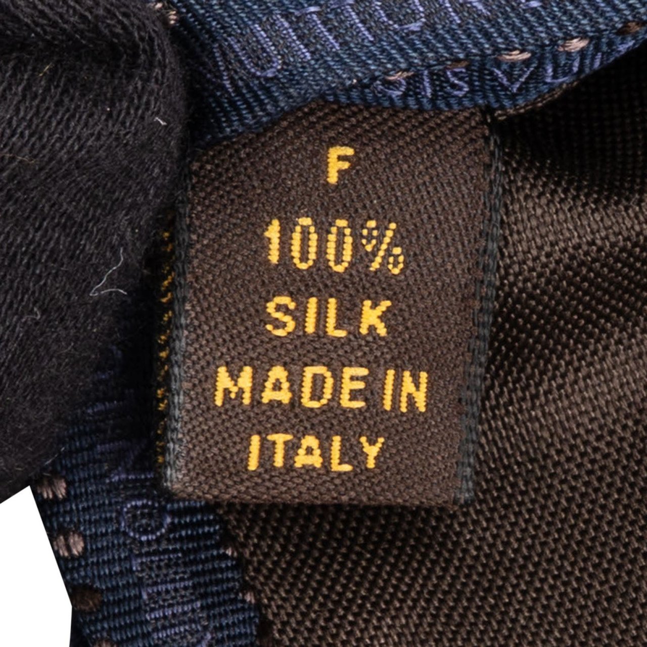 Louis Vuitton Striped and Dots LV Monogram Silk Tie Krawatte Navy