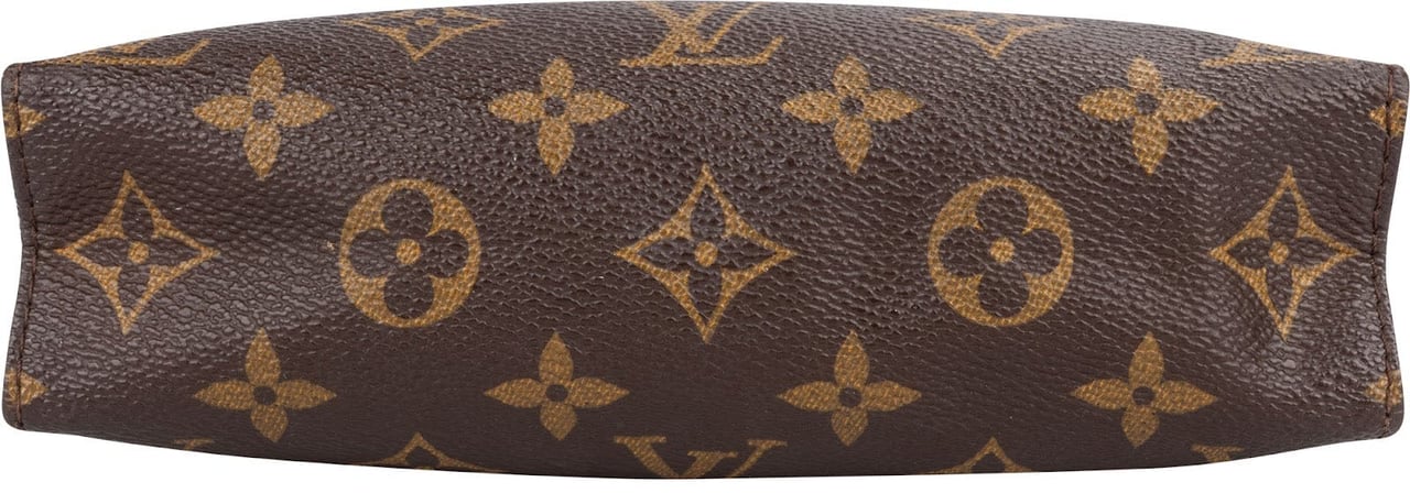 Louis Vuitton Monogram Canvas Poche Toilette 18 Clutch Bruin