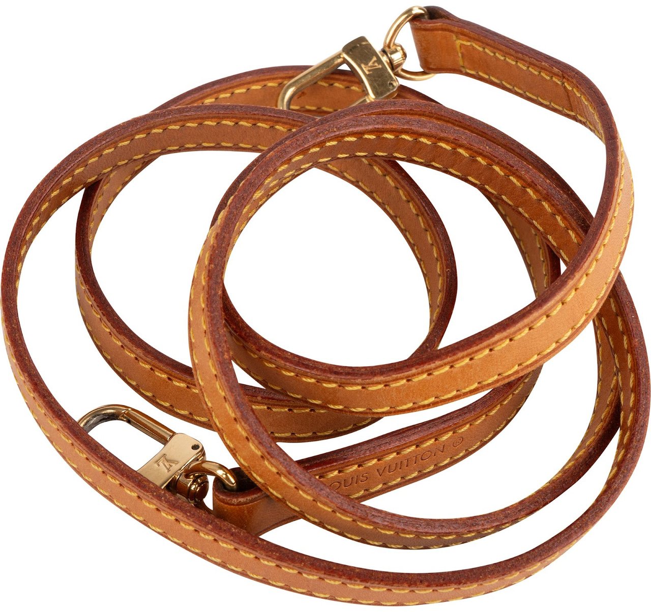 Louis Vuitton Vachetta Leather Bags Strap Bruin